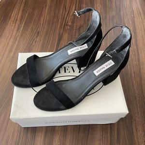 Irene M Sandals - Black Suede